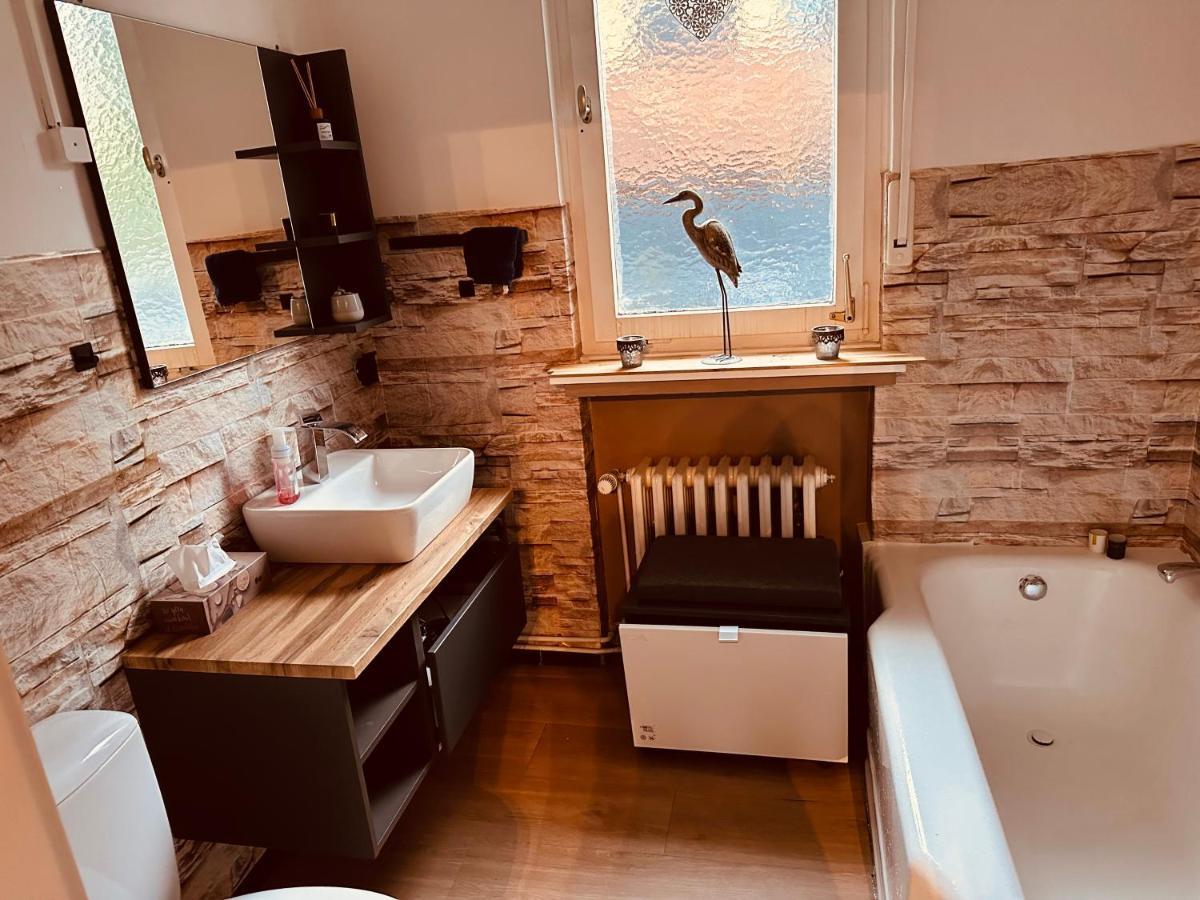 4 Zimmer 11 Personen Wohnung Garten Terrasse Grill 2 Badezimmer Wuppertal Eksteriør bilde